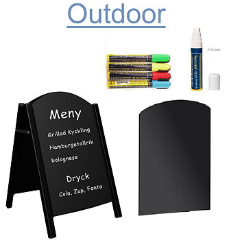 Chalkboard Griffellaminat Svart