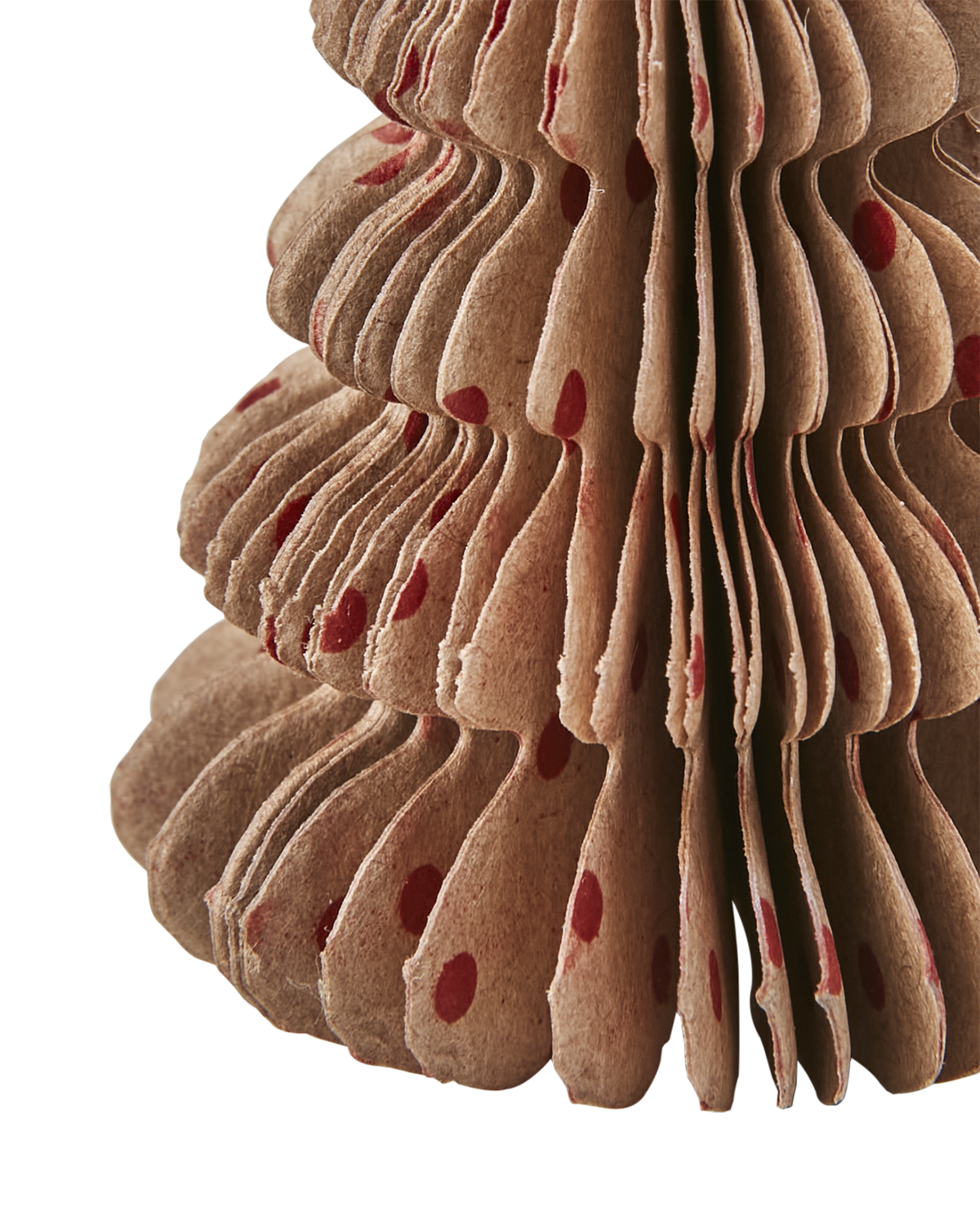 JULGRANSDEKORATION - PAPPERSFIGUR BRUN/RÖD - 3
