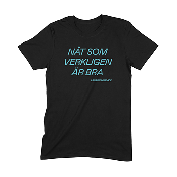 LARS WINNERBÄCK - T-SHIRT BARN, NÅT SOM VERKLIGEN ÄR BRA (BLÅ TEXT)