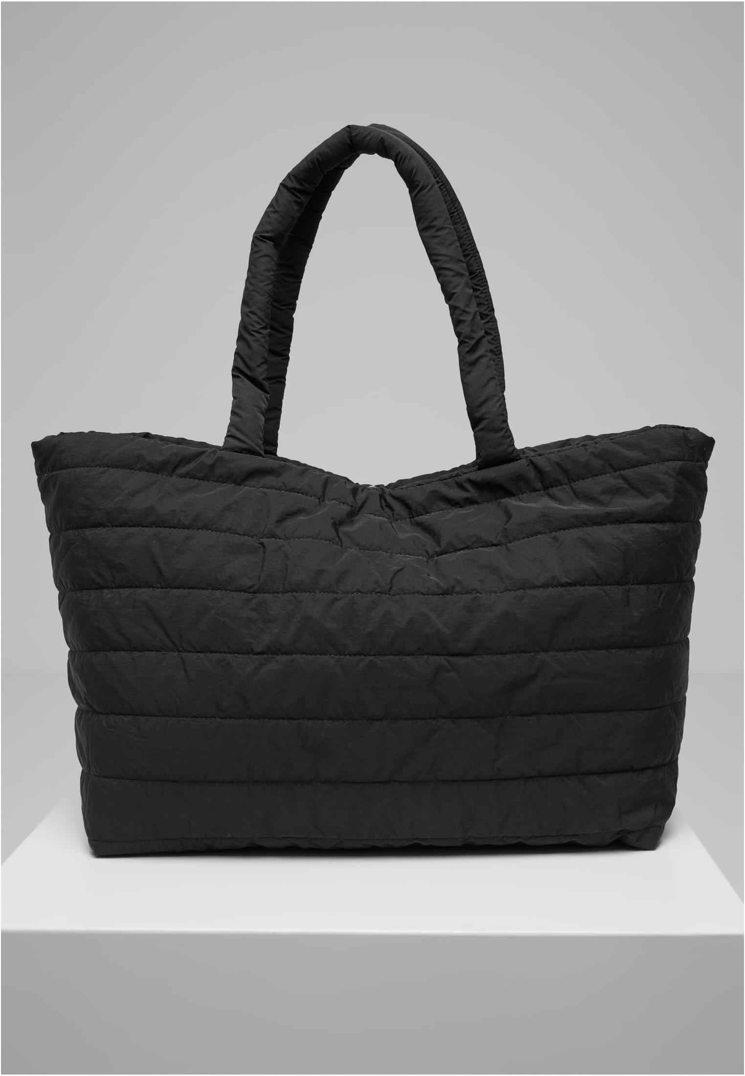 Padded Black Tote Bag