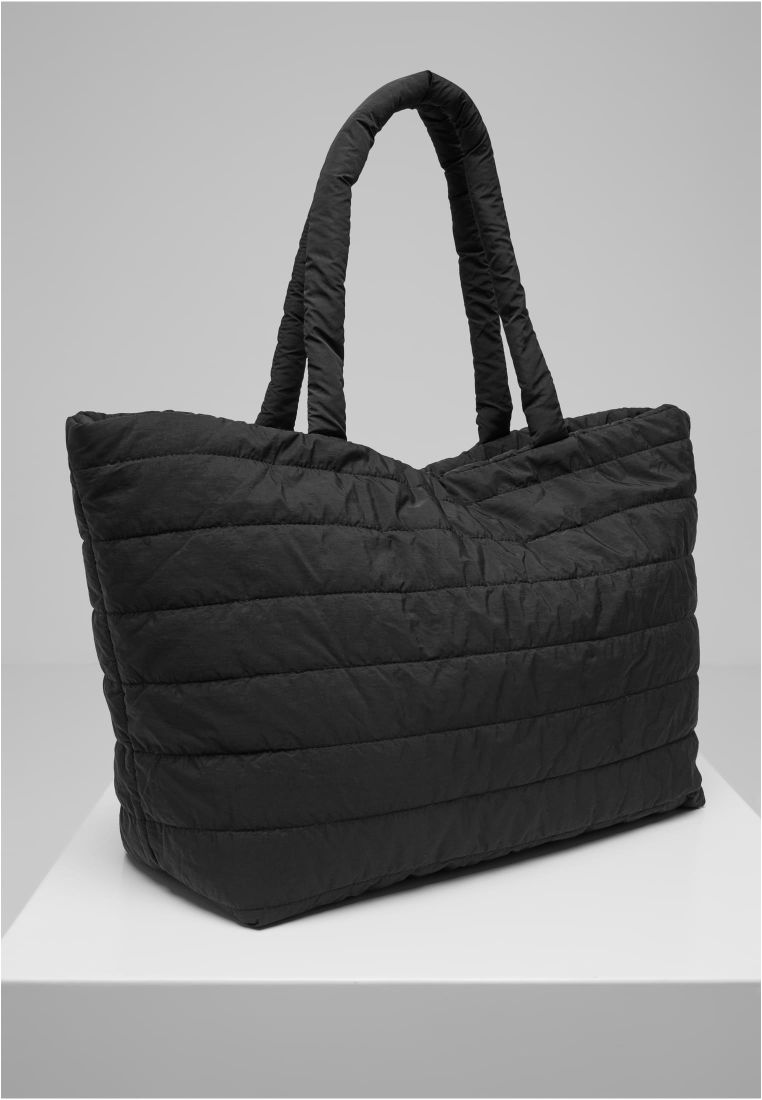 Padded Black Tote Bag - 2