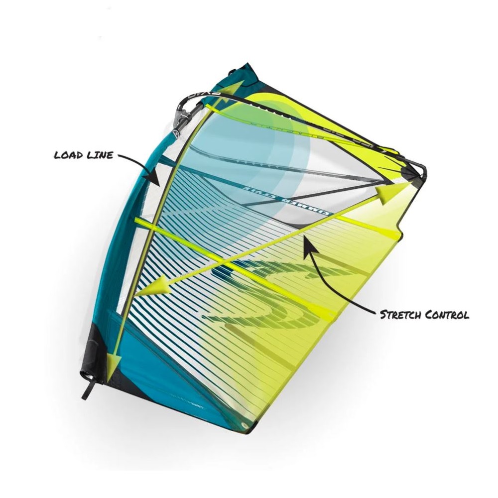 Simmer vindsurfingsegel Black Tip 2025 - 4