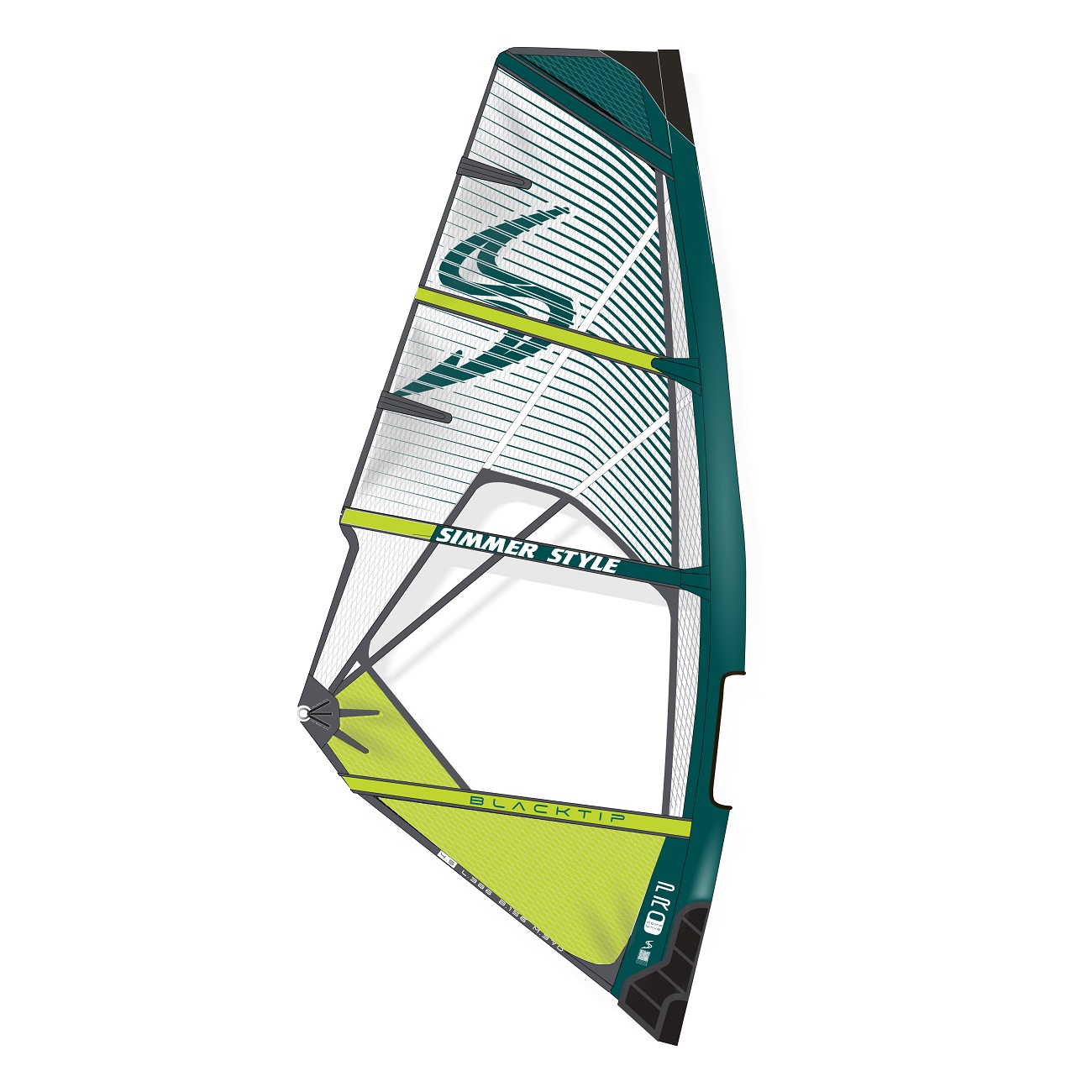 Simmer vindsurfingsegel Black Tip 2025
