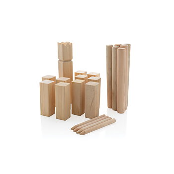 Wooden Kubb set