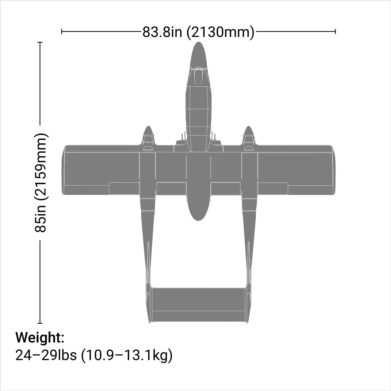 Hangar 9 OV-10 Bronco 20cc ARF, 84 with Landing Gear Set - 26