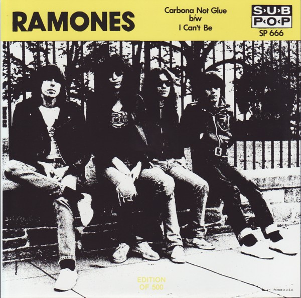 Ramones – Carbona Not Glue b/w I Can't Be - EP (Yellow)