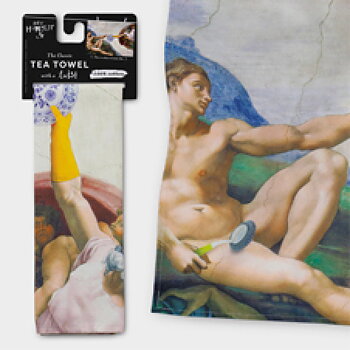 Dry Humour : Tea Towel - Kökshandduk The Creation of Bubbles