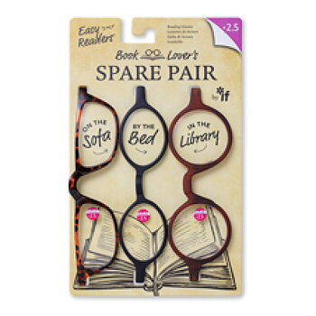 Easy Readers : Book Lover's Spare Pair +2.5 - Ha alltid ett par snygga läsbrillor till hands!