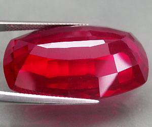 Piedra preciosa de cuarzo rojo natural gigante de 59,57 ct - 4