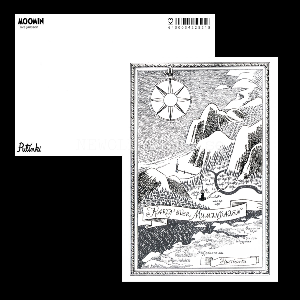 KARTA ÖVER MUMINDALEN - Kustkarta - MOOMIN - 350 - 2