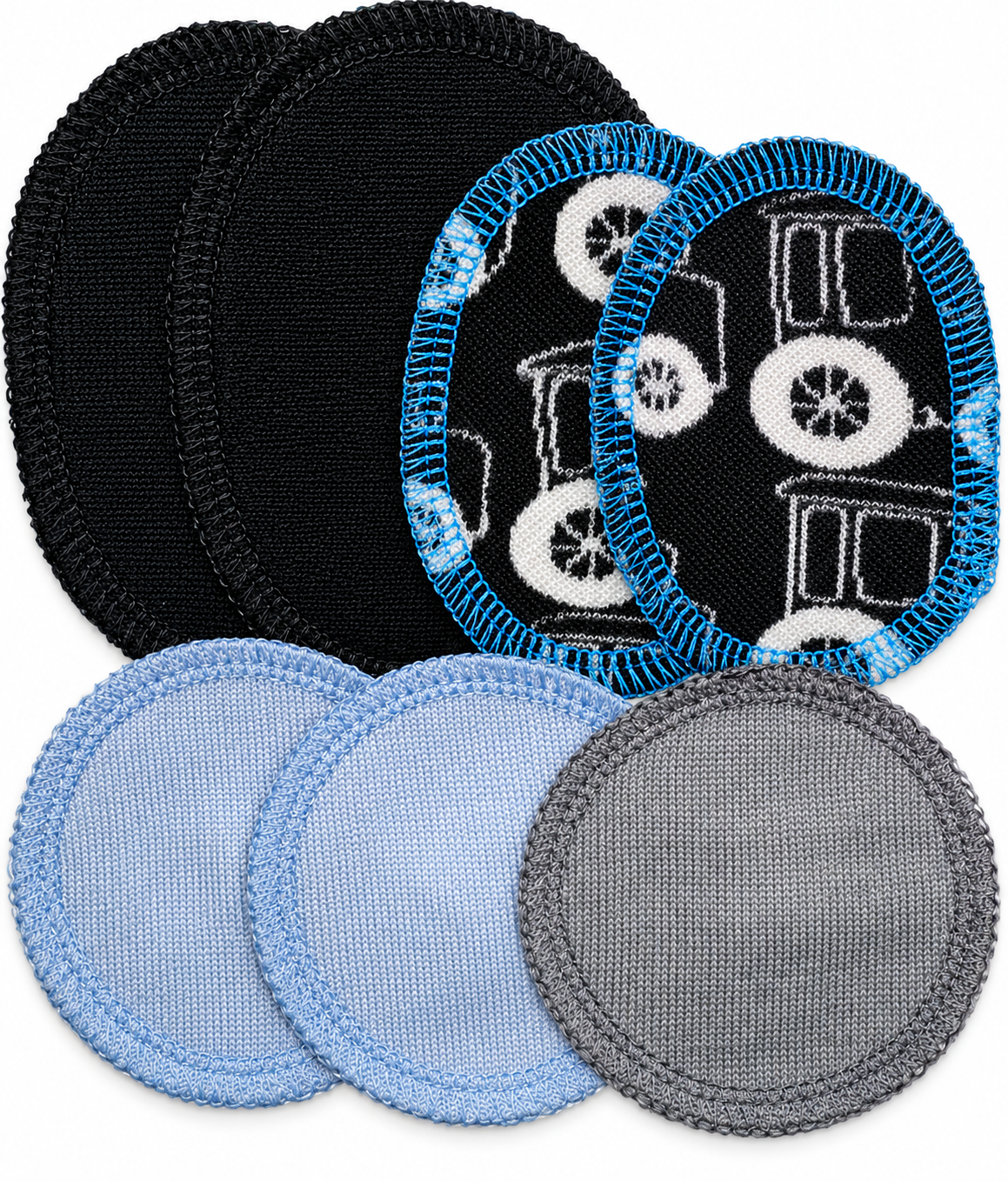 Laglappar i ull – strykbara reparationslappar | 7-pack