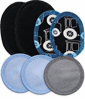 Laglappar i ull – strykbara reparationslappar | 7-pack