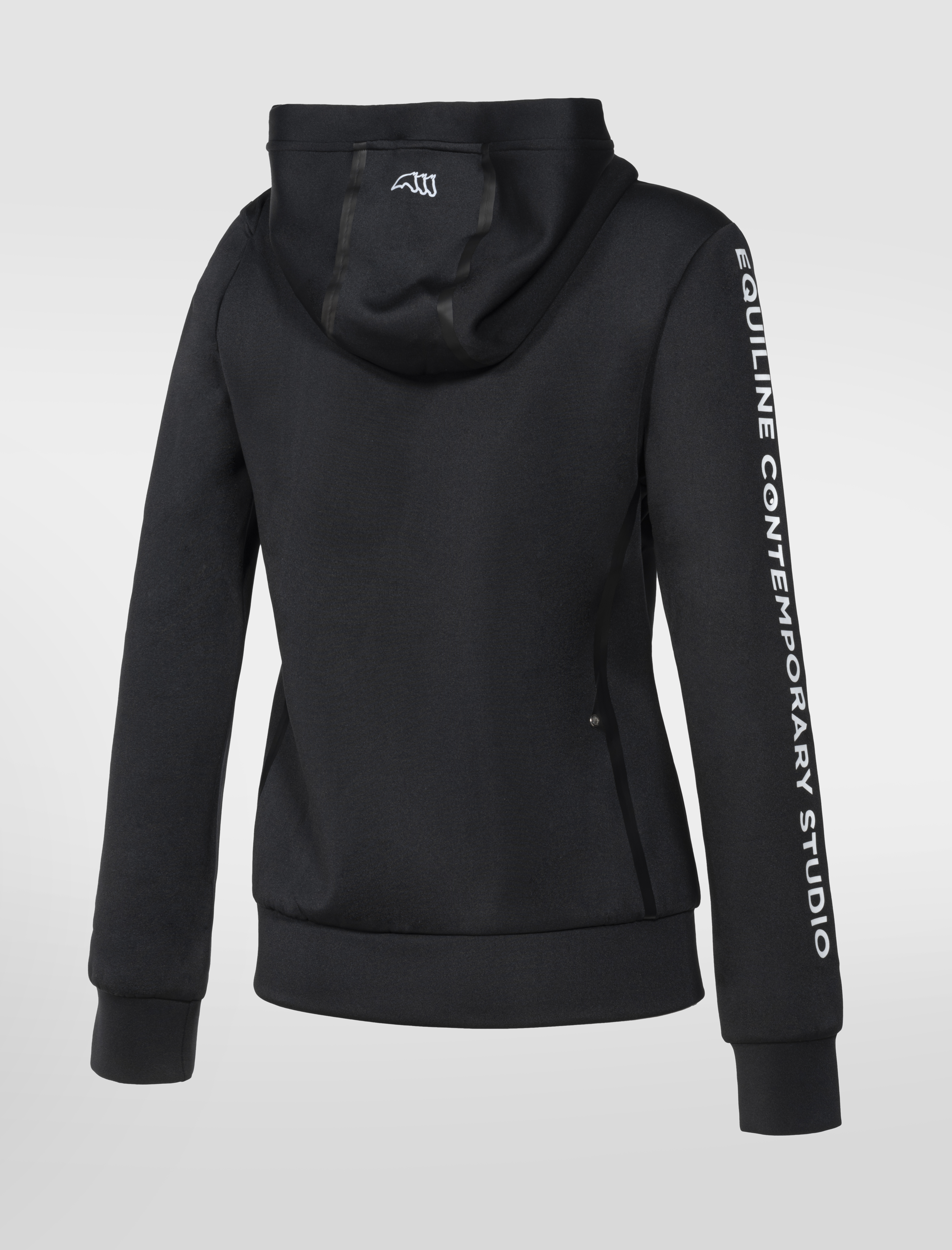 Sweatshirt Hoodie Equiline Cusac black back