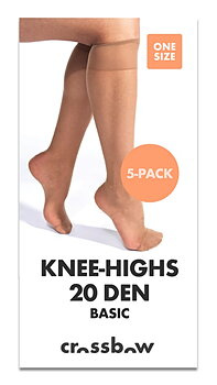 5-Pack Crossbow Knästrumpor 20D Tan