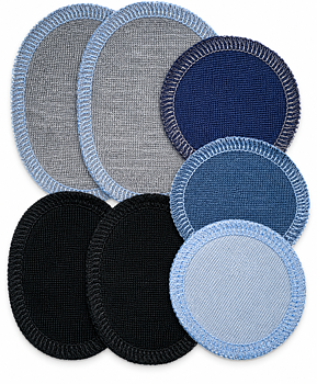 Laglappar i ull – strykbara reparationslappar | 7-pack