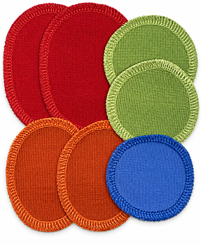 Laglappar i ull – strykbara reparationslappar | 7-pack