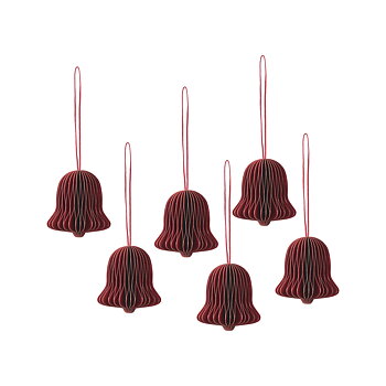 JULGRANSDEKORATION  6-PACK - RÖD