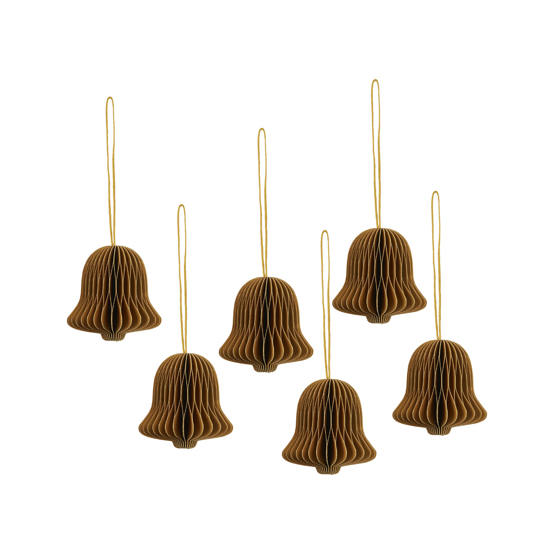 JULGRANSDEKORATION  6-PACK - SENAPSGUL