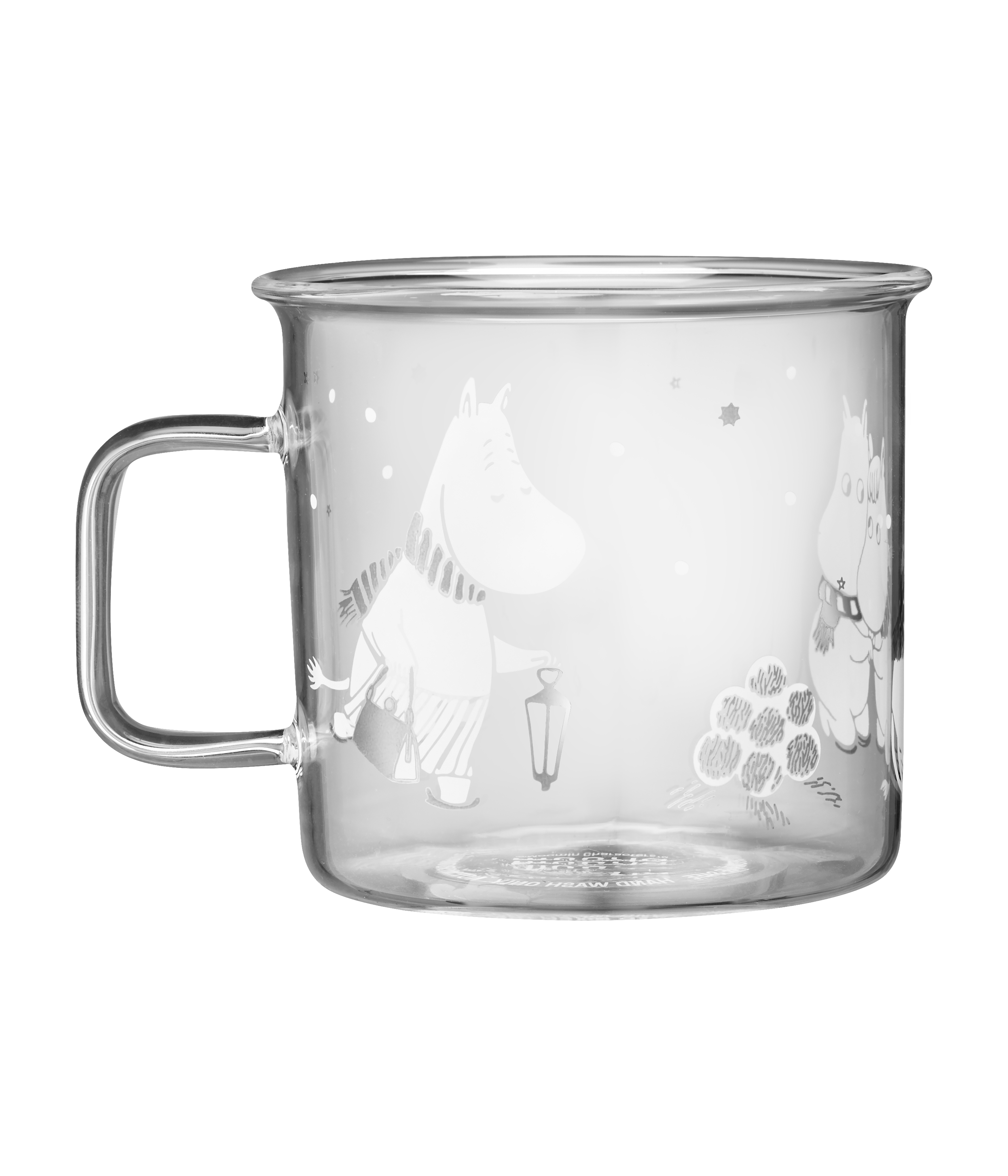 Mumin Glasmugg 3,5 dl - Let it snow - 3