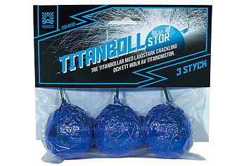 Titanboll Stor 3-pack