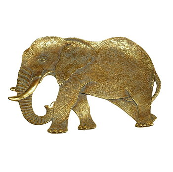 Dekorativt fat - Elefant guld