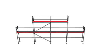 Modulställningspaket 306 (12 x 4 m + topp)
