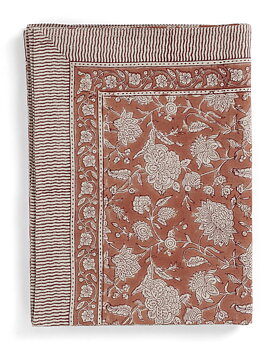 Chamois Linen cloth Indian Rose Terracotta