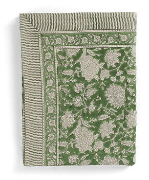 Chamois Linen cloth Indian Rose Green