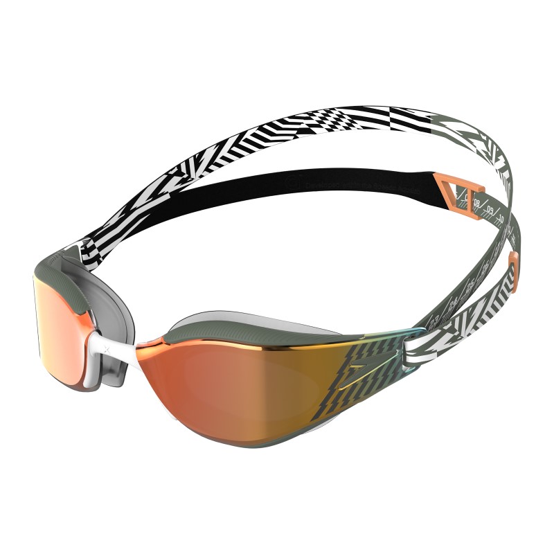 Speedo Fastskin Hyper Elite Mirror Goggles black/green