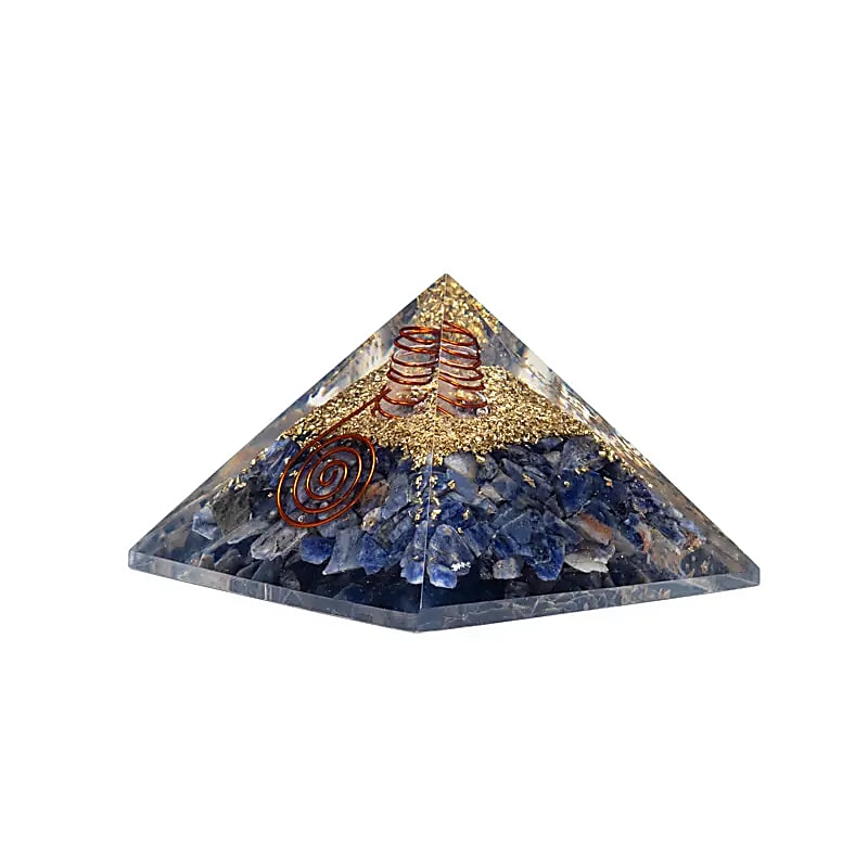 Orgonit pyramid sodalit med måne och stjärnor - 4