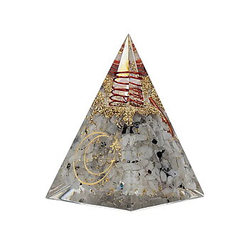 Orgonit pyramid månsten med månsymbol 