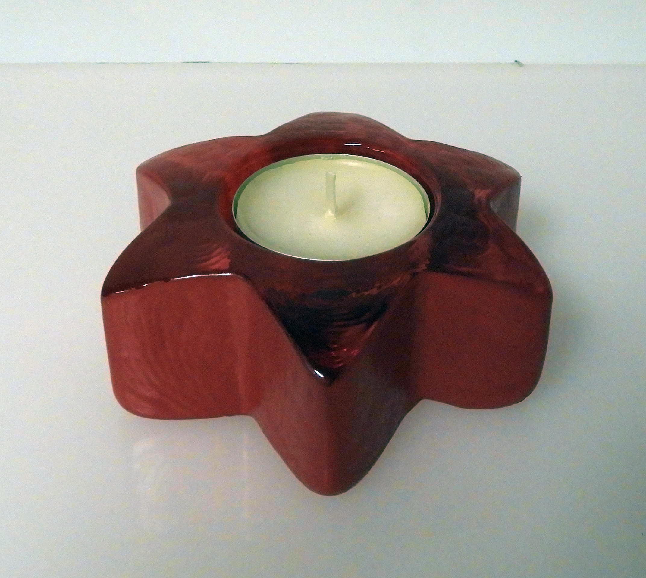 Stella Stjärnljusstake klarglas 95 mm Domestic light red - 2