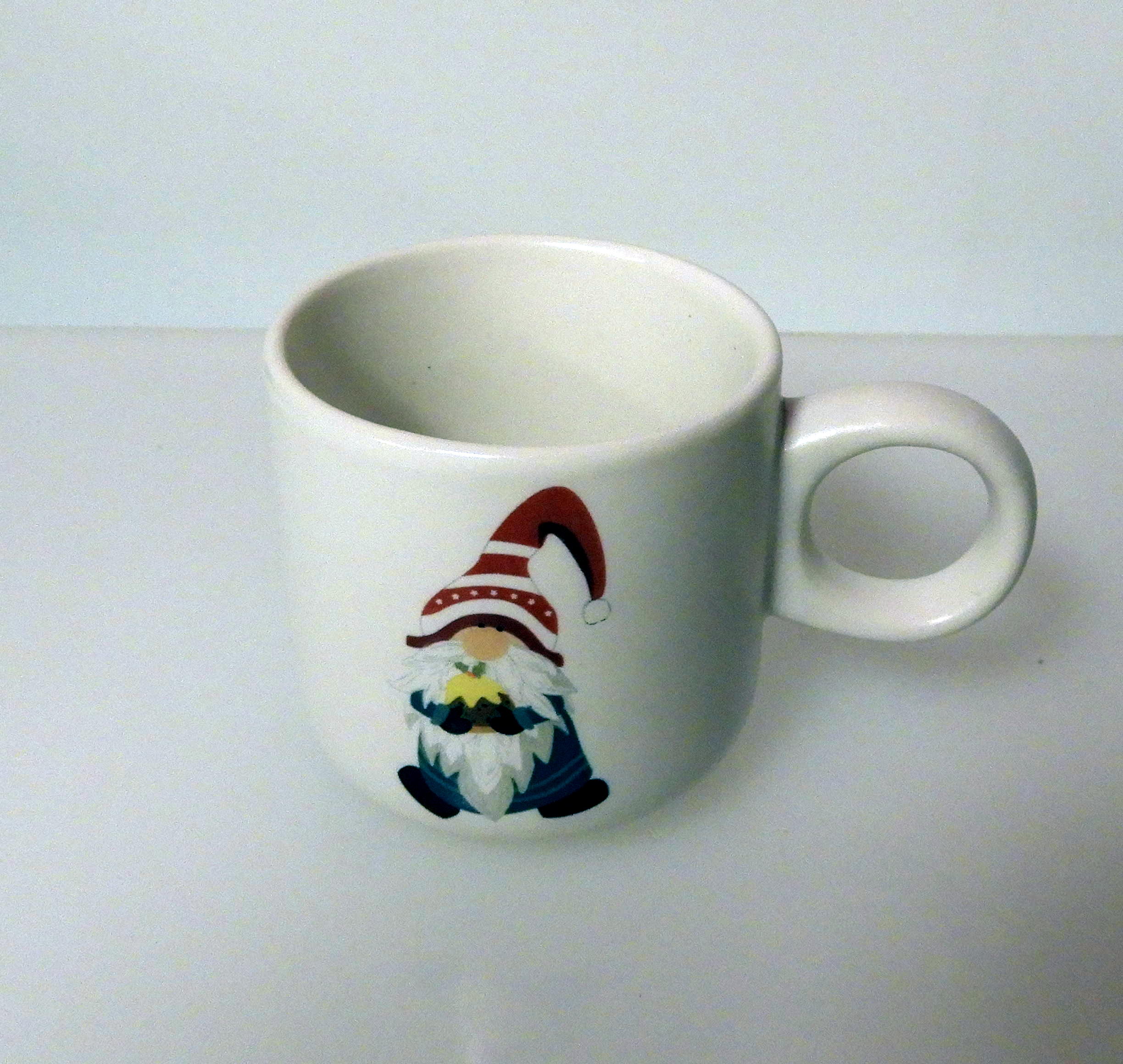Glögg mugg/ kopp 8,5cl Tomte i Stengods - 2