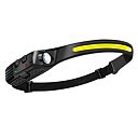 BEAMFLEX - 3-in-1 Mångsidig LED-pannlampa med 230° ljusvinkel, rörelsesensor USB-C-laddning – 8 timmar drifttid för nattvandring, arbete och outdoor-äventyr