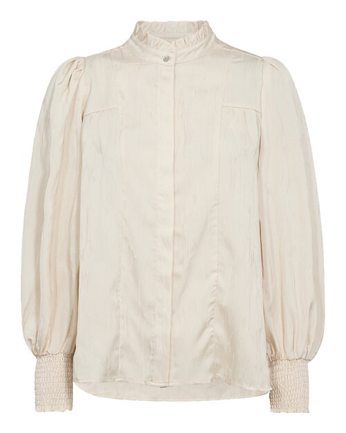 Blus Petra med struktur ljusbeige