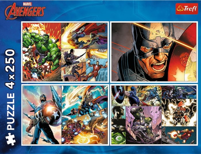 Avengers Marvel Pussel 4x250 Heroic Days - 6