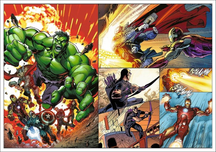 Avengers Marvel Pussel 4x250 Heroic Days - 3