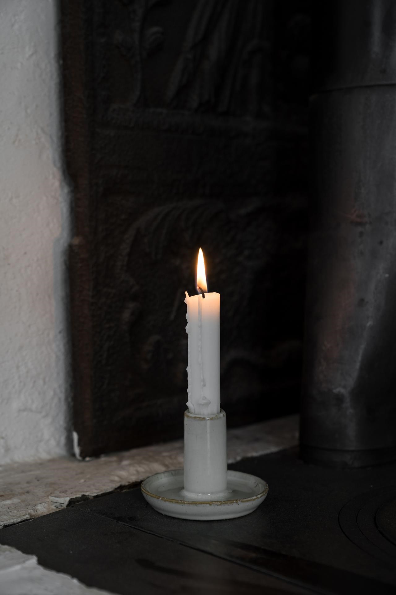 Ernst - Ljushållare - Ljusstake - Stengods - Mellan - 2