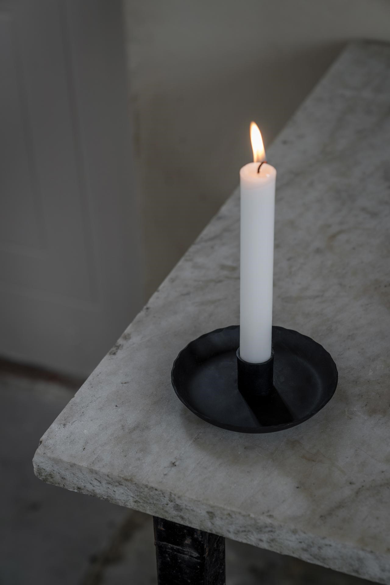 Ernst - Candle holder - Candlestick - Black - 12x4 cm - 2