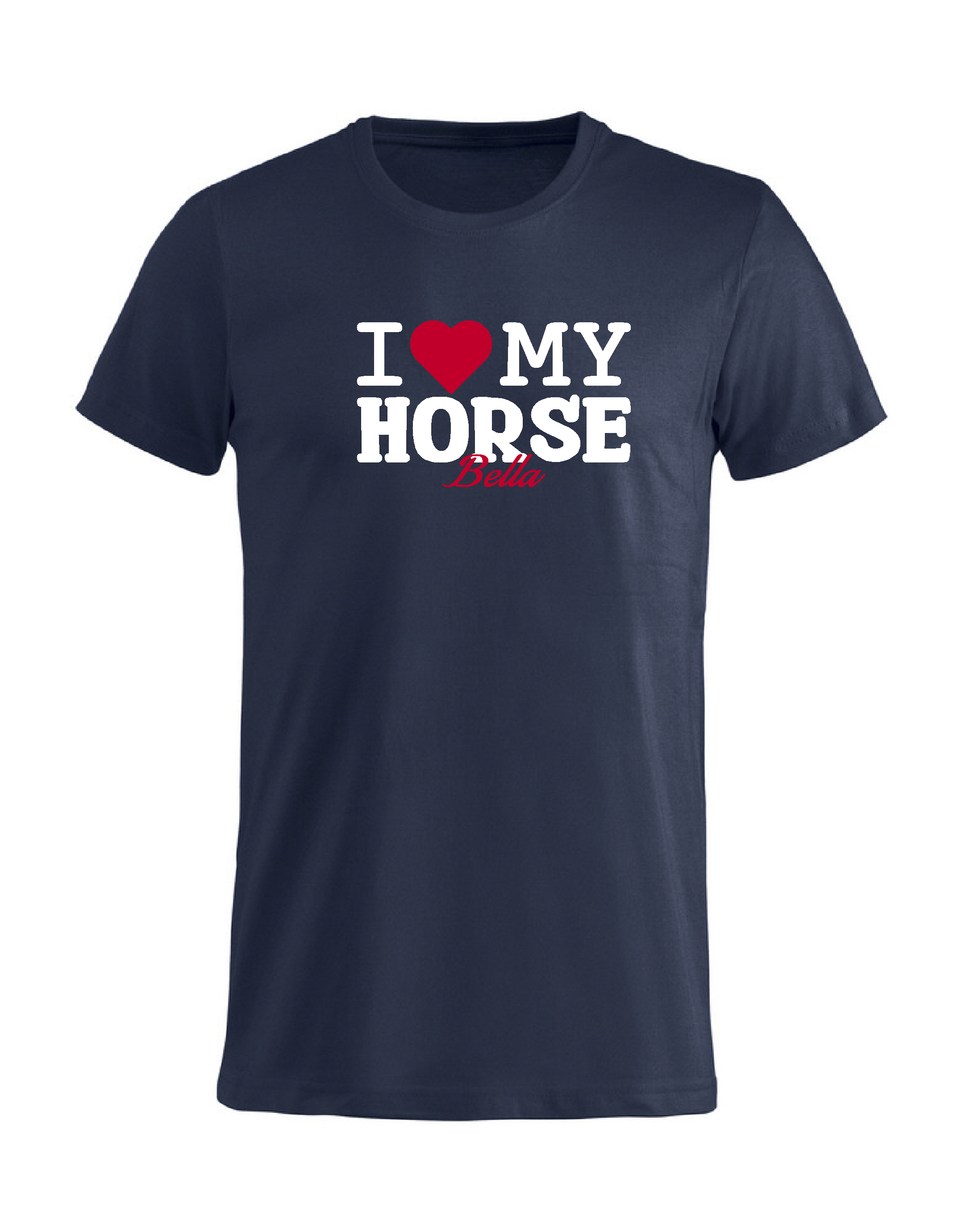 T-Shirt Barn  I LOVE MY HORSE - "HÄSTENS NAMN" - Flera färger - 2
