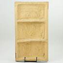 Åke Holm (1970s) Brown Wall Plaque with Abstract Decor 37 cm