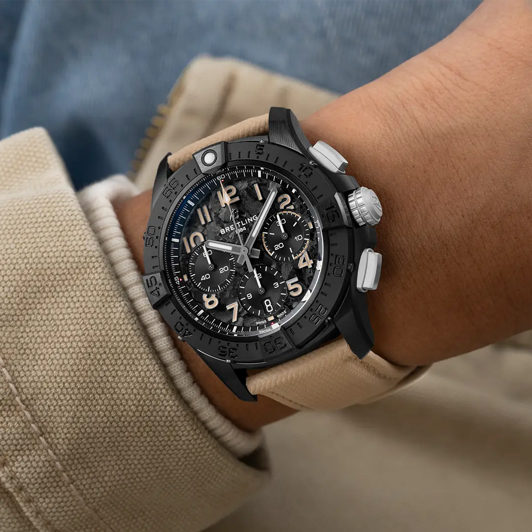 Breitling SB0146101B1X1 Avenger B01 Chronograph 42 Night Mission pose