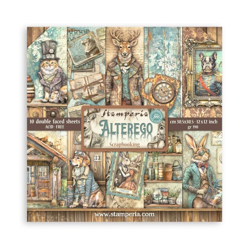 Stamperia Paper Pad 12X12 - Alterego