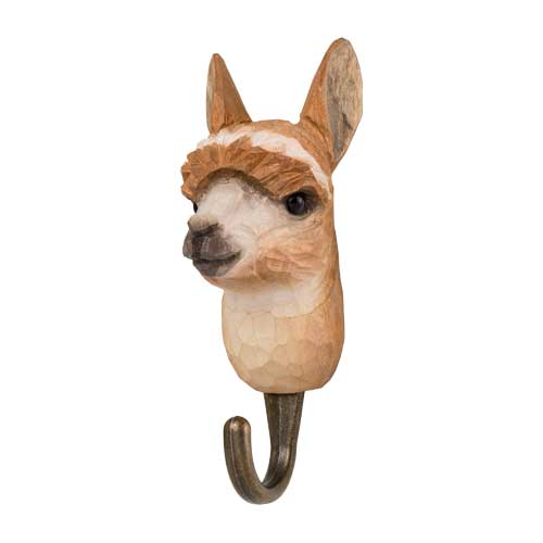 Wildlife Garden WG4502 Haak Lynx - Handgesneden haken van hout en metaal - Collectie Europese dieren