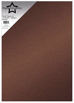 Paper Favourites 10-pack 240 g Pearl Paper "Bronze" 