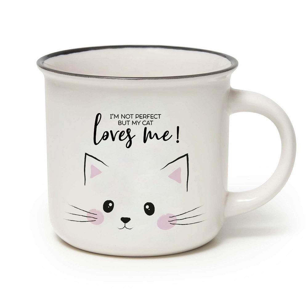 Cup -  I'm not perfect but my cat loves me