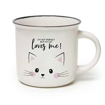 Cup -  I'm not perfect but my cat loves me