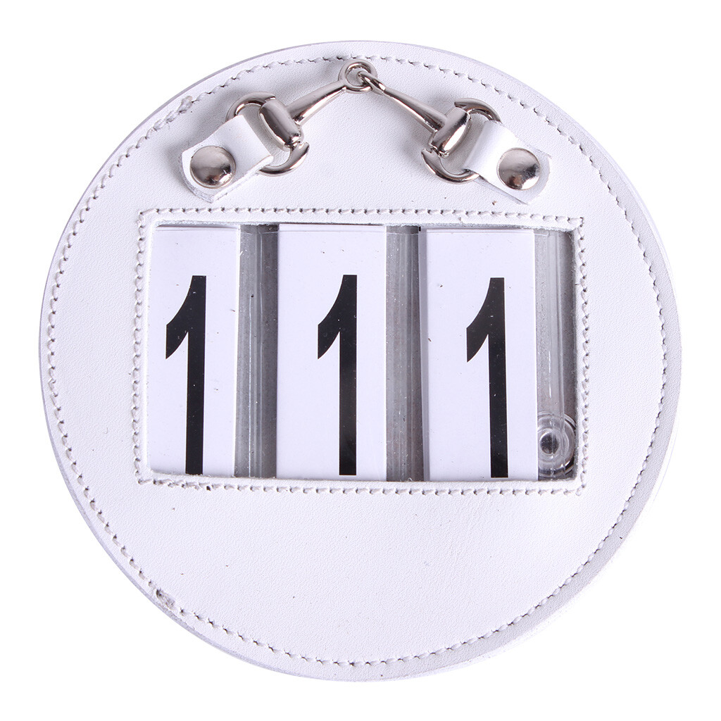 QHP Ricki Number Holders 2-pack - White/Silver