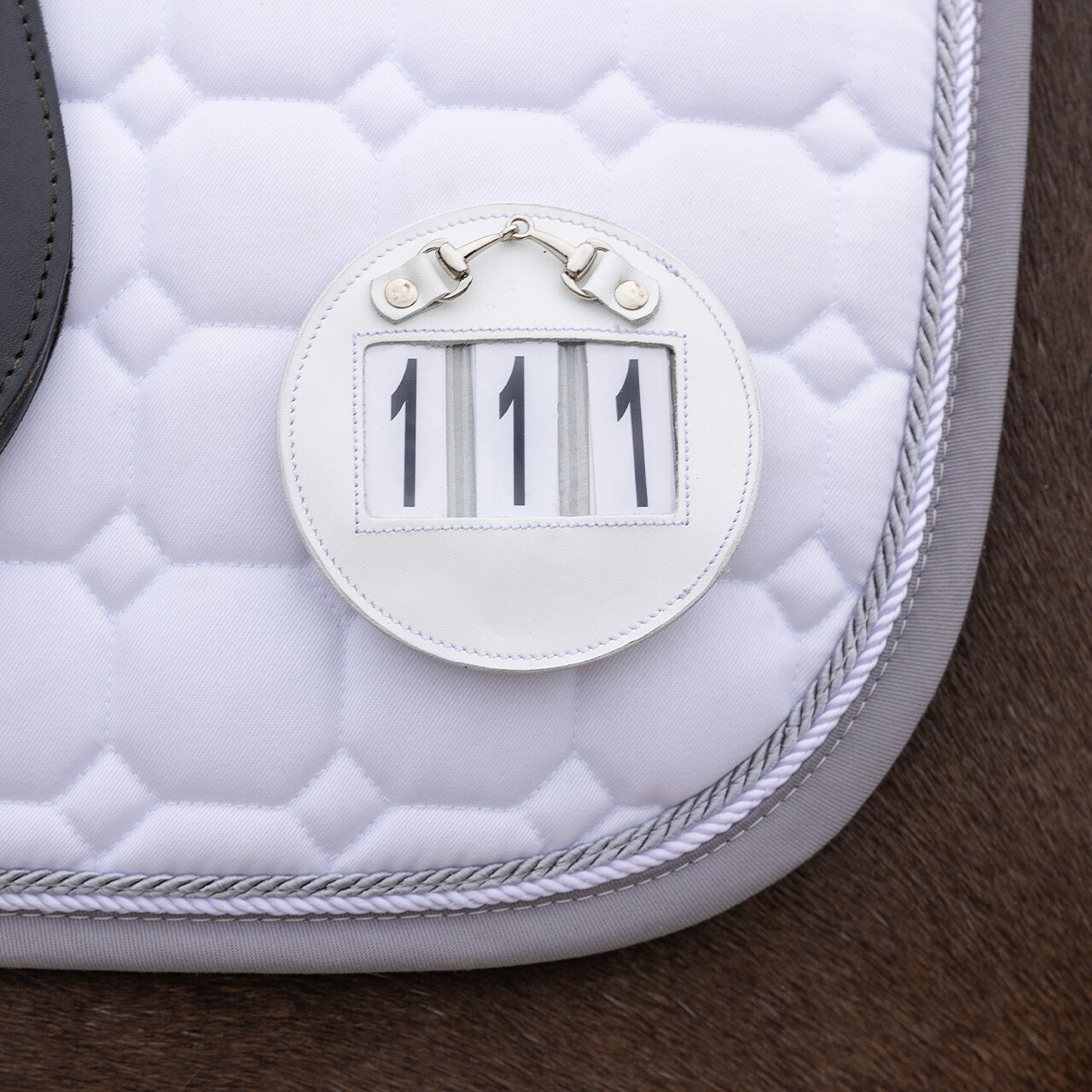 QHP Ricki Number Holders 2-pack - White/Silver