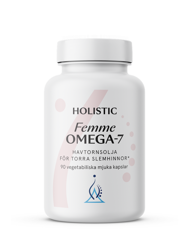 Femme Omega-7 havtornsolja, 90 kapslar - Holistic